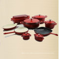 2PCS Enamel Cast Iron Cookware Set